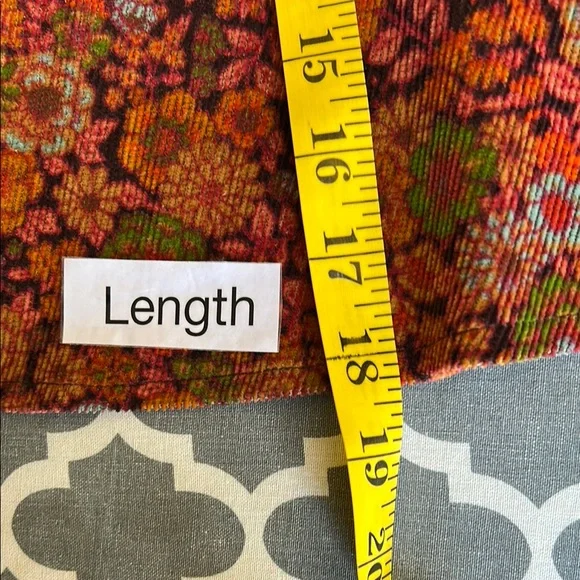 Vintage Mary Robin Corduroy Floral A-Line Skirt sz6 - Picture 10 of 13